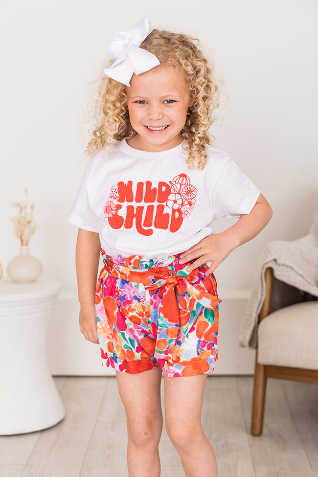 Brand new ✨ Pink Lily Kids Wild Child White Graphic Tee ⭐ 1 Brand new ✨ Pink Lily Kids Wild Child White Graphic Tee ⭐