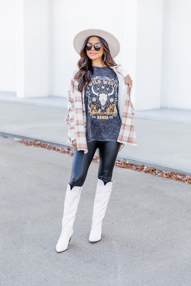 Best Pirce π Pink Lily Longhorn Black Acid Wash Oversized Graphic Tee β€οΈ 4 Best Pirce π Pink Lily Longhorn Black Acid Wash Oversized Graphic Tee β€οΈ - Image 4