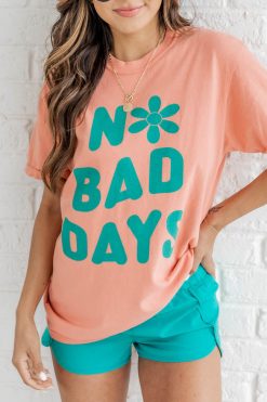 Best Pirce 🎉 Pink Lily No Bad Days Graphic Terracotta Tee ⭐