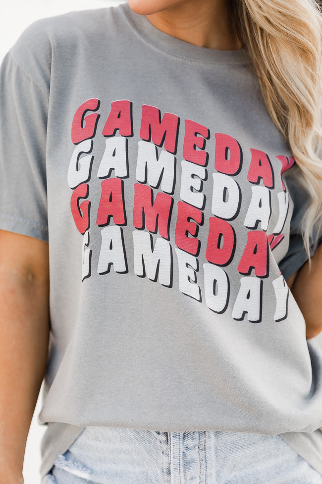 Hot Sale π Pink Lily Gameday Repeat Grey Comfort Color Graphic Tee π₯ 2 Hot Sale π Pink Lily Gameday Repeat Grey Comfort Color Graphic Tee π₯ - Image 2