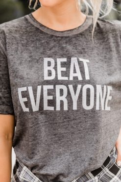 Hot Sale ❤️ Pink Lily Beat Everyone Black Acid Wash Graphic Tee 🥰 8 Hot Sale ❤️ Pink Lily Beat Everyone Black Acid Wash Graphic Tee 🥰 -Tees Shop 219A6628 650x