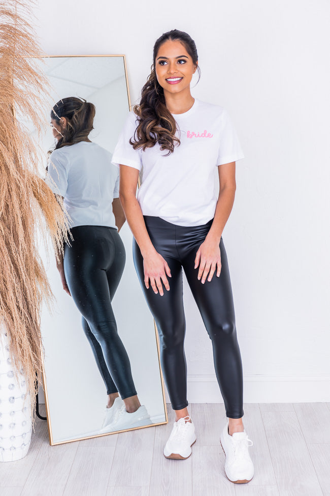 Promo π Pink Lily Bride Script White Graphic Tee π 3 Promo π Pink Lily Bride Script White Graphic Tee π - Image 3