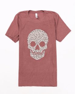 Budget 🎉 Pink Lily Animal Print Skull Mauve Graphic Tee 🌟 9 Budget 🎉 Pink Lily Animal Print Skull Mauve Graphic Tee 🌟 -Tees Shop 4W3A7813 650x