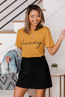 Best reviews of 🔔 Pink Lily Honey Script Mustard Graphic Tee 👏 -Tees Shop A178750 174928 beautifulsoundblack 164324 jennywhite 176460 shadesofyou 174092 sundaynight 4 650x