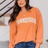 Best deal ⌛ Pink Lily State Corded Orange Graphic Sweatshirt 😍