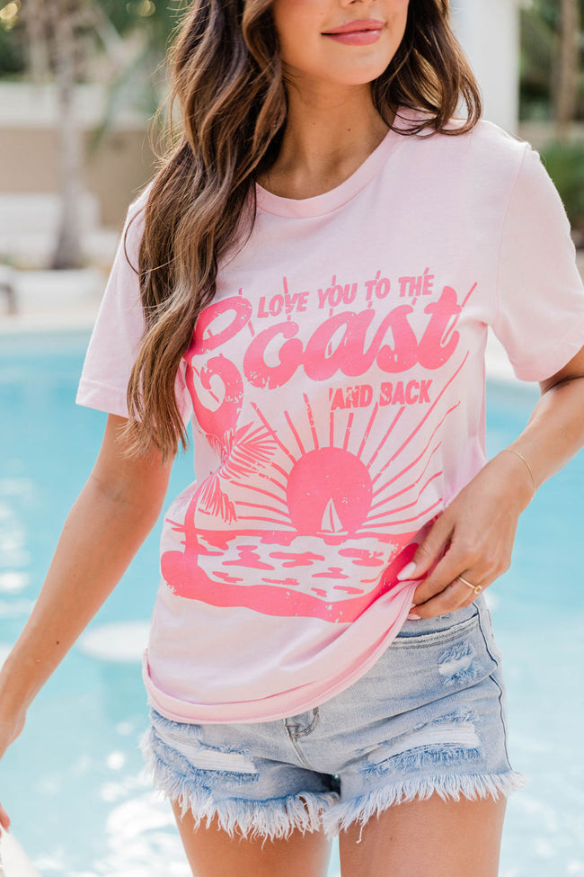 Wholesale π Pink Lily Love You To The Coast And Back Pink Graphic Tee β¨ 5 Wholesale π Pink Lily Love You To The Coast And Back Pink Graphic Tee β¨ - Image 5