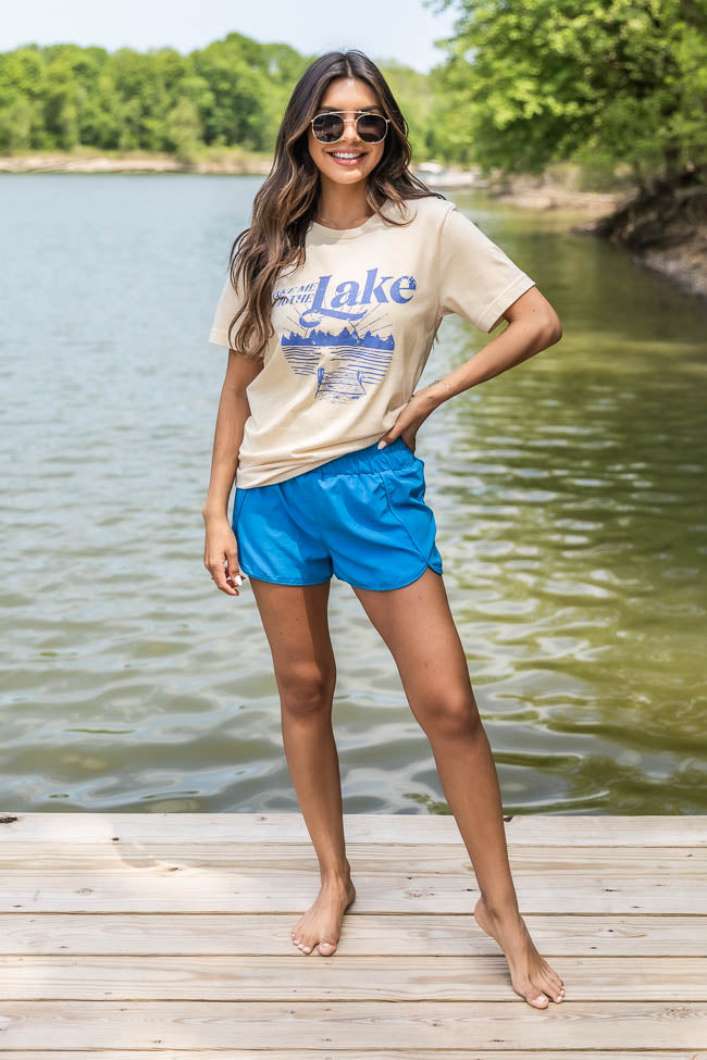 Cheapest 🎉 Pink Lily Take Me To The Lake Graphic Soft Cream Tee 🥰 5 Cheapest 🎉 Pink Lily Take Me To The Lake Graphic Soft Cream Tee 🥰 - Image 5