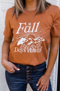 Deals 🎁 Pink Lily Fall Days Ahead Burnt Orange Graphic Tee 🔥 -Tees Shop E176290 156498 chelsiedark 161600 emmaoffwhite 174028 northstar 164212 she schic 19 650x