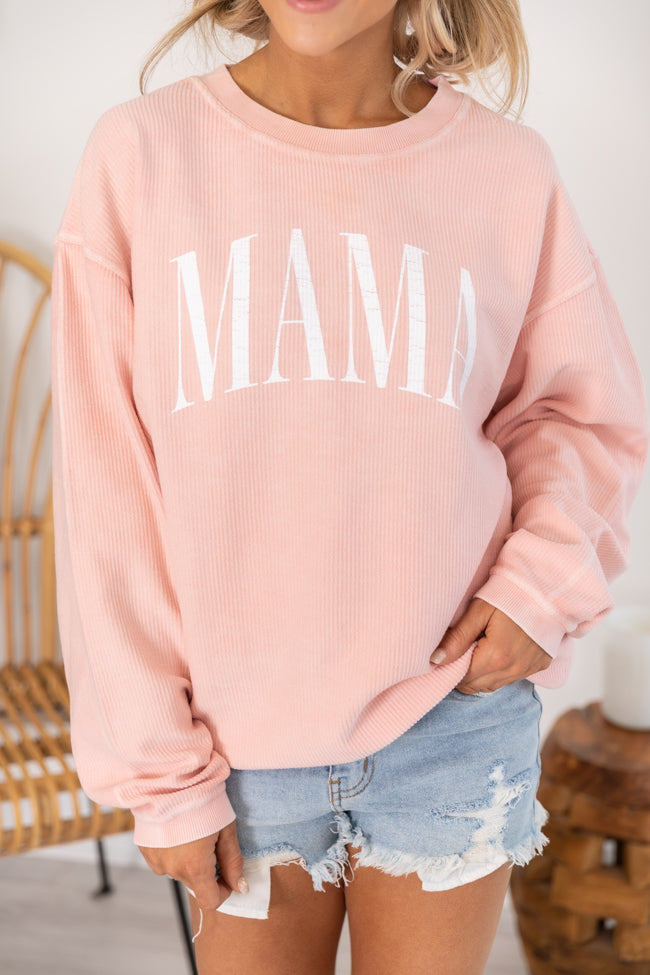 Budget 🌟 Pink Lily Mama Vintage Corded Graphic Pink Sweatshirt ❤️ 1 Budget 🌟 Pink Lily Mama Vintage Corded Graphic Pink Sweatshirt ❤️