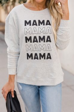 New ⌛ Pink Lily Mama Multi Heather Sand Graphic Sweatshirt ⭐ -Tees Shop G172978 163838 lesley 166414 sleekstyle 177818 millie 176496 notoriousstyleblack 8 650x