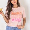 Best reviews of ❤️ Pink Lily Margs Multi Peach Graphic Tee 😀