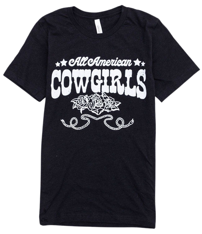 Best Pirce 🛒 Pink Lily All American Cowgirls Black Graphic Tee 👏 7 Best Pirce 🛒 Pink Lily All American Cowgirls Black Graphic Tee 👏 - Image 7