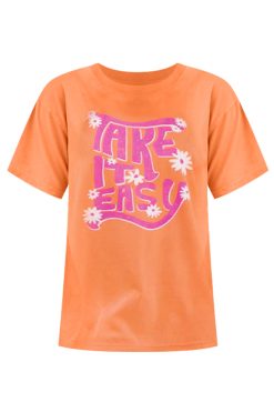 Flash Sale π― Pink Lily Take It Easy Burnt Orange Graphic Tee π 11 Flash Sale π― Pink Lily Take It Easy Burnt Orange Graphic Tee π -Tees Shop take it easy burnt orange graphic tee 650x