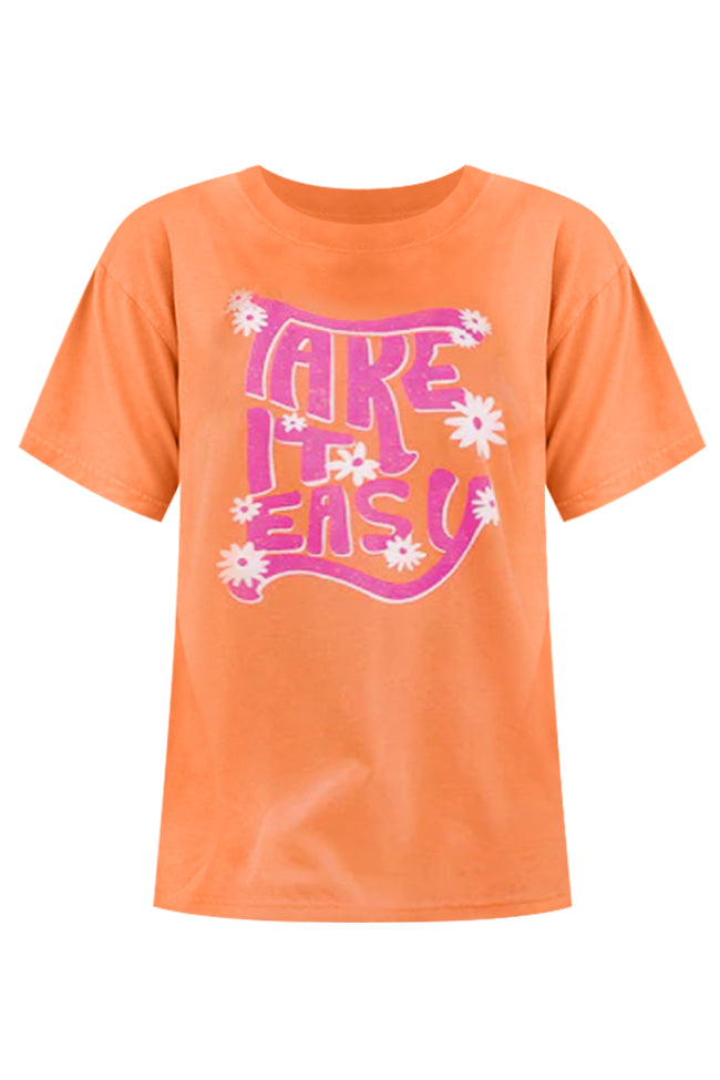 Flash Sale π― Pink Lily Take It Easy Burnt Orange Graphic Tee π 6 Flash Sale π― Pink Lily Take It Easy Burnt Orange Graphic Tee π - Image 6