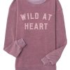 Buy ❤️ Pink Lily Wild At Heart Shady Mauve Graphic Sweatshirt 👍